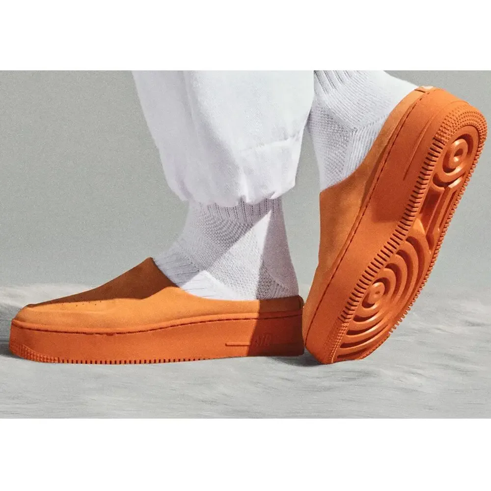 NIKE Air Force 1 “Lover” Sneakers US 6 Cinder Orange AO1523-800 Slip On Shoes - Picture 1 of 9